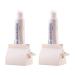 RAYNAG 2 Pack Bathroom Rolling Tube Toothpaste Squeezer Dispenser, Tubes Roller Toothpaste Holder Stand, Save Counter/Cabinet Space, White