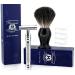 Premium 2-Piece Men's Shave Set - Black Roof Hair Razor & Brush - Perfect for All Shaving Needs - International Shipping - Buy Online on GoSupps.com