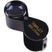 Magnifying Glasses Educational Hobby Magnifiers Portable Pocket Magnifier Identification View The Tiny Text of The Vial Foldable Protect The Lens Comfortable Anniversary
