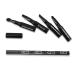 4 in 1 Premium Detachable Makeup Brush Set - Portable Eyebrow Eyeshadow Lip Brush Kit - Travel-Friendly Black Retractable Brushes - Buy Online on GoSupps.com