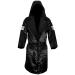 Cleto Reyes Satin Boxing Robe with Hood - Large - Black