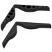 Boqqu 5 pieces of fog-free accessories for masks glasses silicone anti-fog nose bridge pads anti-fitting silicone nose bridge prevents the fitting of glasses anti-fitting black