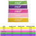 Resistance Loop Exercise Bands Set of 5 | Workout Loop Bands for Fitness & Stretch | Includes Carry Bag - Perfect for Body Workout - Buy Online on GoSupps.com