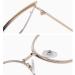 Buy Blue Light Blocking Cat-Eye Reading Glasses | Fatigue Relief Oversized Eyewear +0.00 Red-Golden | International Shipping Available - Buy Online on GoSupps.com
