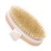 Dry Body Brush - Exfoliating Brush-100% Natural Boar Bristles Bamboo Shower Bath Brushes  Wood Anti Cellulite Brush  Body Massage Glowing Skin  Improves Lymphatic Functions  Blood Circulation