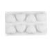 DECHOUS 3D Silicone Heart Mold Candy Making Molds Cake Mold Trays Silicone Cake Mold Silicone Soap Molds Heart Fondant Mold Candle Molds Cake Baking Moulds Chocolate Fudge White 29.5*3.5*17cm White