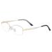 TBHOME Blue Light Blocking Progressive Multifocal Reading Glasses Trendy Metal College Frame -Damings anti -eyes -fatigue safety and comfort/gold/3 3 gold