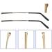 Dookaa Glasses Brackets - Metal Repair Parts for Sunglasses Double Tooth Spacing 1mm Gray - International Shipping - Buy Online on GoSupps.com