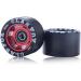 CLAS FOX 95A Speed/Derby Aluminum Roller Skate Wheels - Set of 8 Black PU Red Core - Buy Online on GoSupps.com
