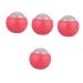 Frcolor 4 pieces of hand massage ball muscle roll Household appliances stainless steel blossom circuit circulation promote foot massager massage ball made of stainless steel thermal therapy roller Meridian massage ball ABS