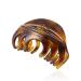 Rosette Large Chic Styling Hair Claw Clip Organic Glass Hair Clips Clamps Indoor Outdoor Hair Grip Hairpins Hairgrip for Women and Girls Hair Barrettes For Thick Hair Amber