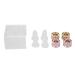 Lipstick Kit DIY Lipstick 12.1MM DIY Lipstick Silicone Homemade Balm Lip Circle Crafts Tool Kit (02# Four Holes Set)
