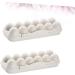 KOMBIUDA 2pcs 12 Mustard Egg Holder for Fridge Eggs Organic Refrigerator Egg Holder Storage Box Plant Avocado Khaki 30X11cm - Buy Online on GoSupps.com