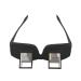 Lazy Reading Glasses Prism Glasses Lying Down in Bed Prism Spectacles Horizontal Eyeglasses for Reading Watching TV Unisex