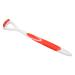 Tongue Scraper Ergonomic Bad Breath Removal Oral Care Cleaning Tool Handle Plaque Removal Breath Refreshing (Red)