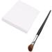 Nail Art Mixing Paper L Size One Piece Dual Sided Manicure Cosmetic Mixing Paper Pad with Angle Brush - Buy Online on GoSupps.com