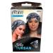 Evolve Silky Turban - Silver Animal Print