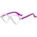 PARWANA Personality Triangle Reading Glasses Stylish Ladies Blue Light Blocking Computer Readers Anti Eyestrain Eyeglasses +200 B5