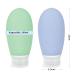 OPRET 100ML Silicone Travel Bottles Set - 3 Leakproof Refillable Containers for Shampoo & Cream - BPA-Free & TSA-Tested - Ideal for Travel (Blue Green Pink) - Buy Online on GoSupps.com