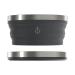 HYDAWAY Collapsible Bowl | Portable, Packable Dish for Camping, Hiking, Backpacking, Campervans, Travel, Kids and Pets | 1-Quart Capacity (Jet Black)