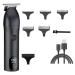 Hair Clippers for Men Barber Shop Men's Hair Clipper Shaver Household Rechargeable Trimmer T-Blade Children's Hairstyle Carving Hair Clipper(Color:LCD Black)