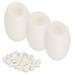 Lot de 50 Boules Exfoliantes de vers Soie pour un Nettoyage en Profondeur Soins du Visage Cocons en Soie Naturelle pour claircir la Peau Convient les Types de Peau