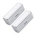 Minkissy 2pcs lipstick case with mirror metal lipstick box portable lipstick holder cosmetic memory organizer for women