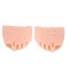 1 Pair Silicone Bunion Flat Iron Hallux Valgus Corrector Toe Protector Foot Care Pain Relief (Skin Color) Nude