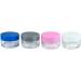 24pcs Beauticom 20g Double Wall Leak-Proof Clear Plastic Jars - Flat Top Lids for Creams Lotions & Powders | Mixed Colors - Buy Online on GoSupps.com
