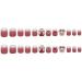 24Pcs/Set Press On Nails Pink Rose Bow Cartoon False Nails Acrylic Fake Nails Full Cover Nails Tips Artificial Finger Manicure Press on nails for Women and Girls - Buy Online on GoSupps.com