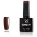 Bluesky Nail Gel Polish Brown Chocolate Brown Gold Shimmer Fine Glitter Sparkle VIP01 UV LED Soak Off 10ml - Buy Online on GoSupps.com