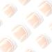 French Tips Press on Toenails - 24Pcs Nude Short Square Acrylic Full Cover White False Toe Nails for Women - Summer Glue on Toenails - Buy Online on GoSupps.com