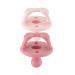 Itzy Ritzy Sweetie Soother Silicone Pacifiers - Set of 2 for Ages 0-6 Months (Ballet Slipper & Primrose) - Buy Online on GoSupps.com