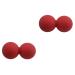 Tovinanna 2st peanut ball mobility peanut silicone roll peanut massage peanut yoga roll foot massage full body massage balls yoga-ball foot sole red fitness whole body relaxation ball
