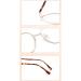 Riccie Ultra-Light Titanium Reading Glasses for Women - Anti-Blue Light HD Multifocal Aspherical Lenses (Dioptria +1.0 to +3.0) - Stylish & Comfortable - Buy Online on GoSupps.com