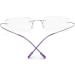 Shop Super Light Titanium Rimless Reading Glasses for Men & Women - Purple +1.50 - Buy Online on GoSupps.com
