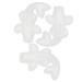 NUOBESTY Silicone Stamps 12 Pcs Carp Silicone Mold Suite 3D Silica Gel White Non Stick Flower Stickers Whitex4pcs 2X4X5.8CMx4pcs