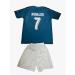 Nihmex Ronaldo Madrid Nostalgie Blue #7 Jersey - Limited Edition Football Kit for Kids (4-5 Years) | New Season Shorts & Socks - Buy Online on GoSupps.com