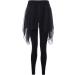 Skirted Leggings for Women Stretchy Yoga Pants with Chiffon Skirt for Ballet Dance | Medium Size - Buy Online on GoSupps.com