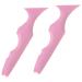 Beaupretty 2pcs Silicone Beauty Ruler Makeup Stencil Eyebrow Pencil Stencils Eyebrow Guide Stencils Smoky Face Pink-1