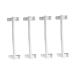 SHOWERORO 4pcs Door Hook Towel Hooks Over Cabinets Towel Rack Over The Door Towel Shelf Metal No Punching White 24X7X6CM