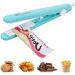 Mini Bag Sealer - Handheld Plastic Bag Sealer Heat Vacuum Sealer,Portable Food Bag Resealer Machine for Potato Chip Bags Snack Bags Plastic Bags Food Storage(Blue) LC-FKJ-Blue