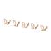 FEIlei 5Piece Colorful Metal Butterfly Nail Decoration Butterfly Charm for DIY Manicure
