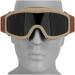 Lancer Tactical CA-203T Safety Airsoft Goggles Multi Lens Kit (Desert Tan) - Smoked, Clear, Yellow - Buy Online on GoSupps.com