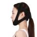 Anti Snore Chin Strap Adjustable Chin Strap with Magic Tape Respiratory Correction Strap Comfortable Universal Anti Snoring Devices Sleep Aid Chin Strap Devices for Men Women Snoring Mask Black
