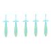 Partykindom 5 pieces toothbrush children's teeth children's tooth baby teeth toddom teeth tongue scraper toothbrush manual cleaning brush child food quality silicone
