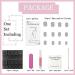 Diduikalor 24PCS Nude Short Press On Nails Square Glue On Nails | Colorful Flowers False Nails Full Cover Fake Nails | French Tip Stick On Nails For Women - Buy Online on GoSupps.com