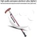 Telescopic Non Slip Crutches Rollator Walker Walking Cane - Adjustable Walking Stick - Crutches - Lightweight Aluminum Offset Cane with Handle and Wrist Strap - Ideal Daily Living Aid for Limited Mo - Buy Online on GoSupps.com
