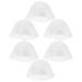 minkissy Bonnet de Coloration R utilisable en Silicone Blanc 6 Pi ces avec Trous pour M ches Pr cises Accessoire de Coiffure Professionnel pour Salon et Usage Maison Kit Pratique