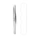 Slant Tweezer Handmade Professional Eyebrow Facial & Hair Remover No gaps superior quality 1 pack (slant) Silver